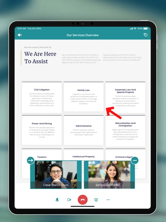 Abo Law Firm iPad  Screenshots