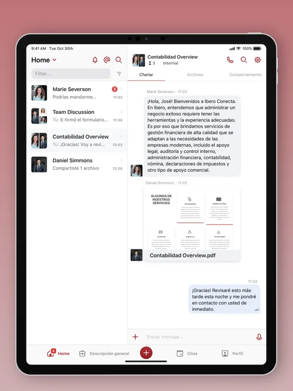 Screenshot di Ibero Conecta iPad 