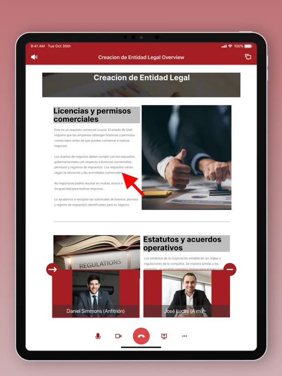 Screenshot di Ibero Conecta iPad 