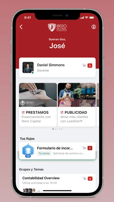 Screenshot di Ibero Conecta