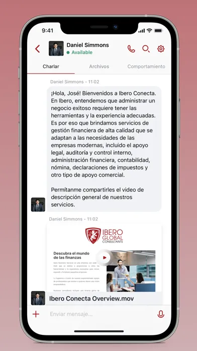 Screenshot di Ibero Conecta
