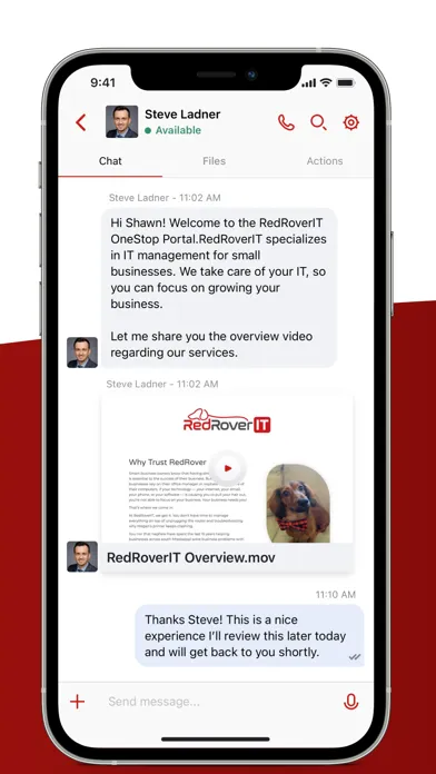 Zrzuty ekranu RedRover: Client Hub