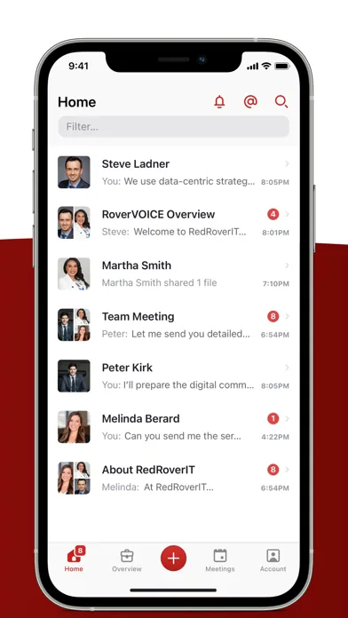 Zrzuty ekranu RedRover: Client Hub