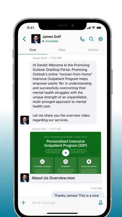 Promising Outlook - iHealth Screenshots