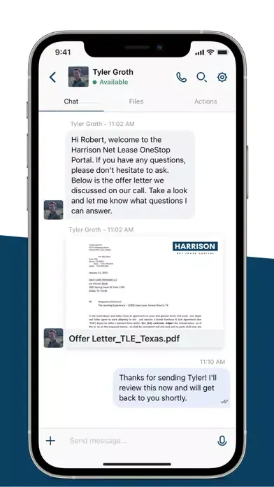Harrison Net Lease Portal سکرین شاٹس