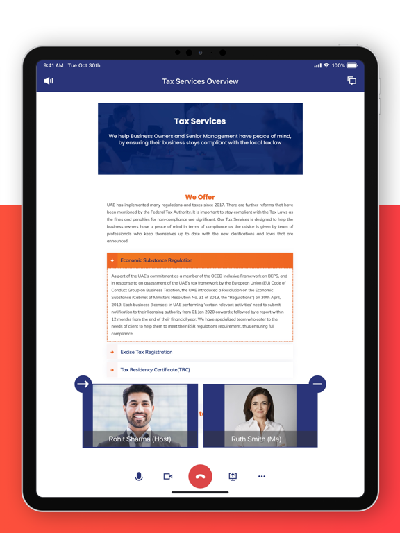 IFC: Client Portal iPad  Ekran Görüntüleri
