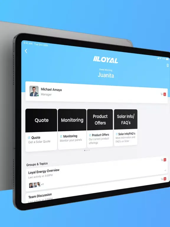 Capturas de pantalla de Loyal Home iPad 