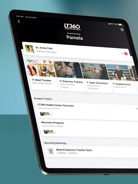 Ảnh chụp màn hình của LT360: Commit To Your Health iPad 