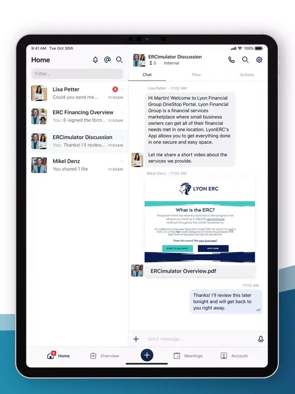 Lyon Financial Group iPad  স্ক্রিনশট