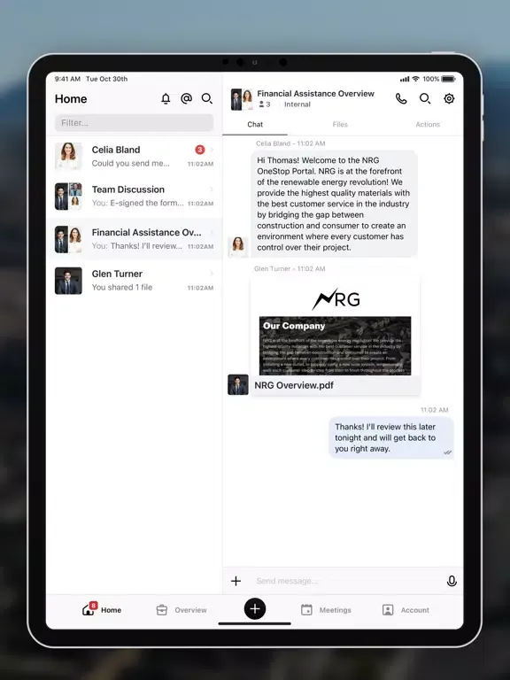 Captures d'écran de NRG: Member Portal iPad 