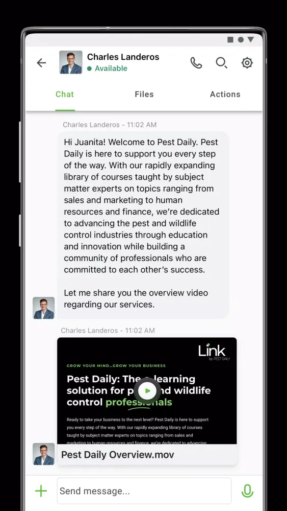 Captures d'écran de Link by Pest Daily