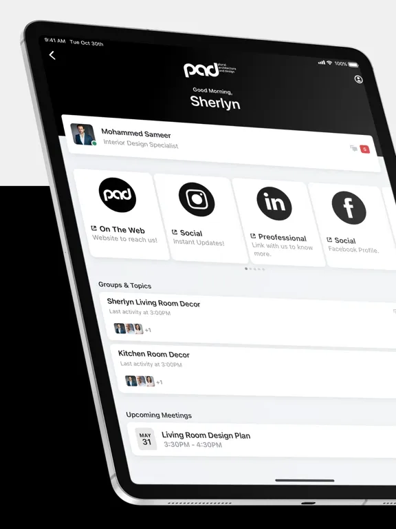 Tangkapan layar Plural A+D iPad 