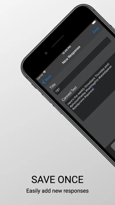 Canned Response Keyboard应用截图