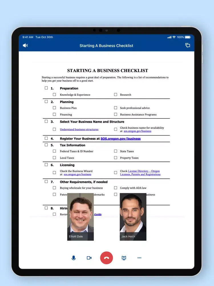 Capturas de pantalla de EPD Business Attorney iPad 
