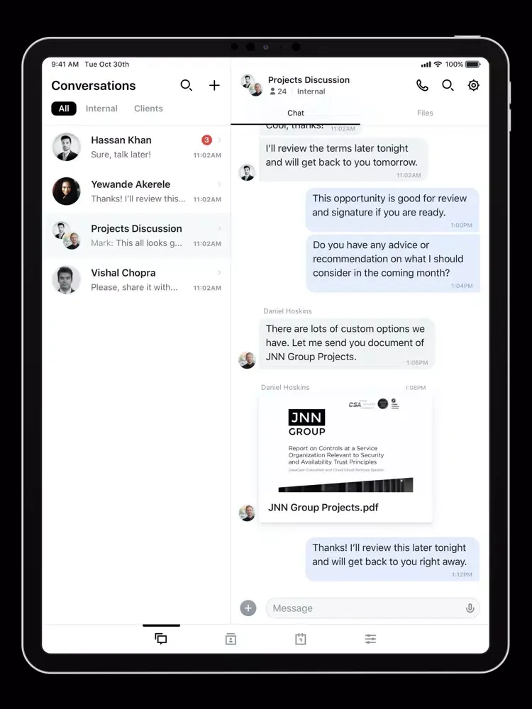 JNN Client Connect iPad  স্ক্রিনশট