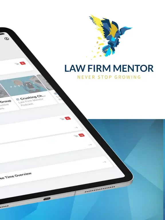 Law Firm Mentor - Hub iPad  Screenshots
