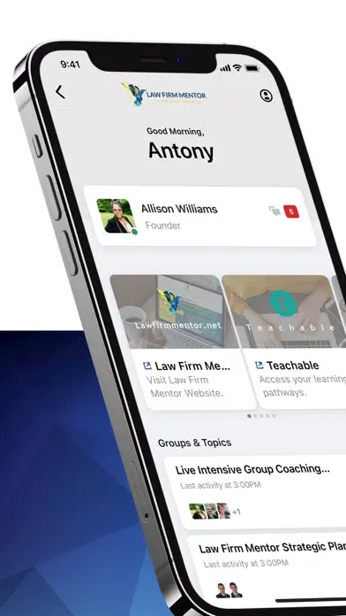 Law Firm Mentor - Hub Screenshots
