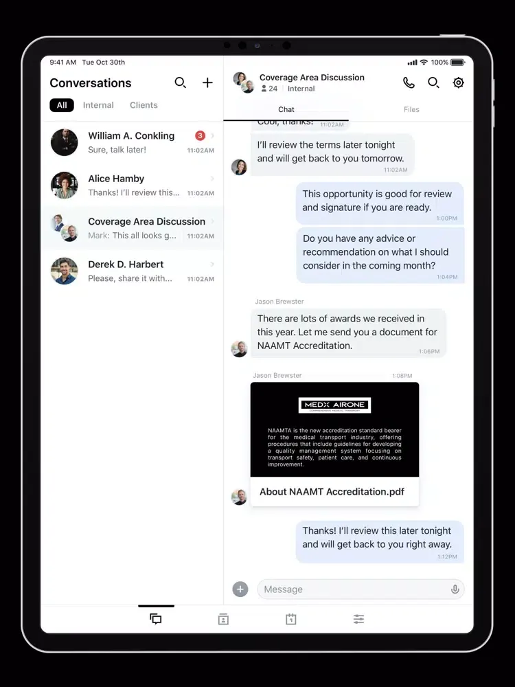 Zrzuty ekranu MedX AirOne iPad 