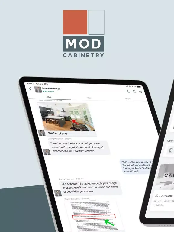 Mod Cabinetry Project Portal iPad  Ekran Görüntüleri