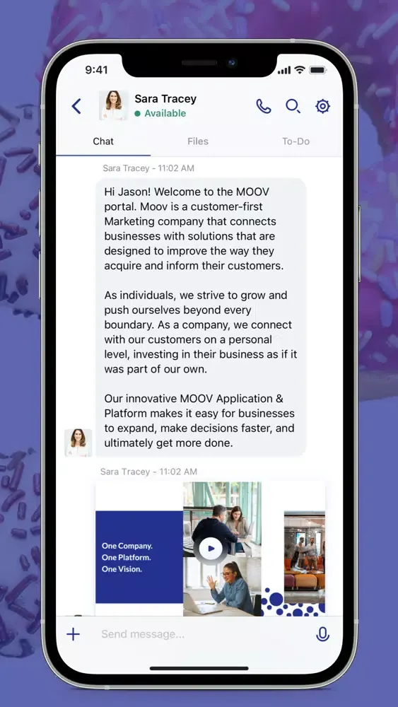 MOOV Client App 스크린샷