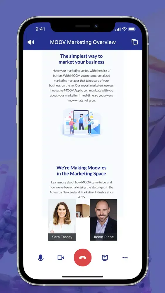 MOOV Client App 스크린샷