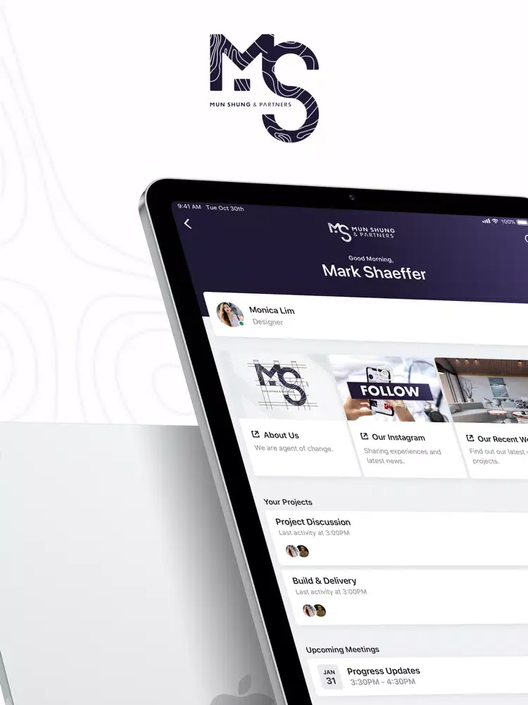 MUN SHUNG & PARTNERS iPad  سکرین شاٹس