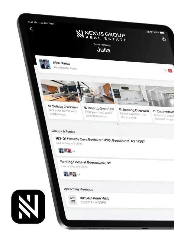 Captures d'écran de Nexus Real Estate Group iPad 