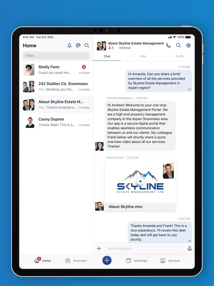 SEM Aspen Client Portal iPad  स्क्रीनशॉट