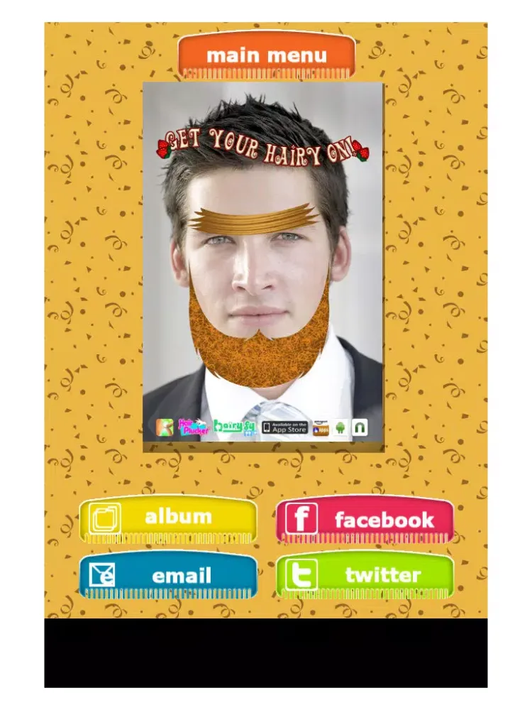 Hairyfy My Face iPad  سکرین شاٹس