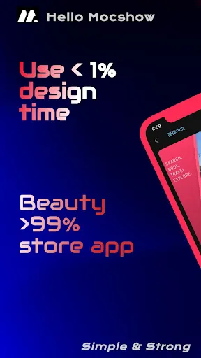 Mocshow-App screenshot design Screenshots