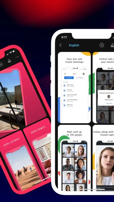 Captures d'écran de Mocshow-App screenshot design