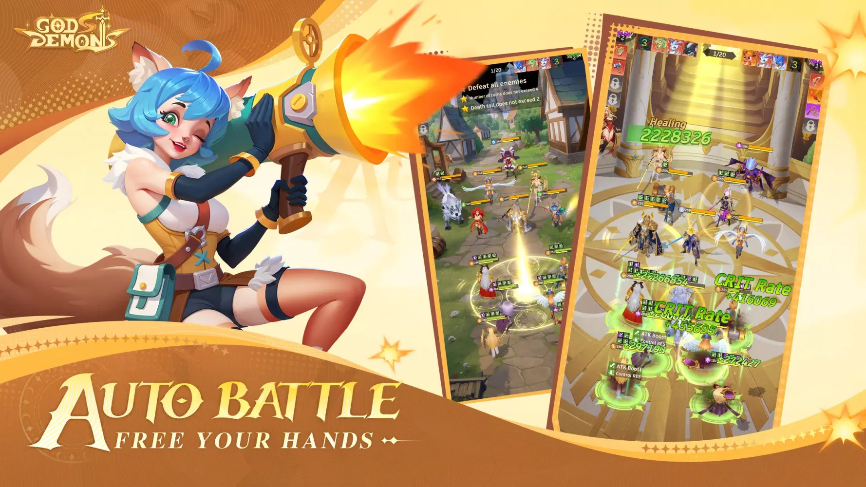 Ảnh chụp màn hình của Gods and Demons - Idle RPG