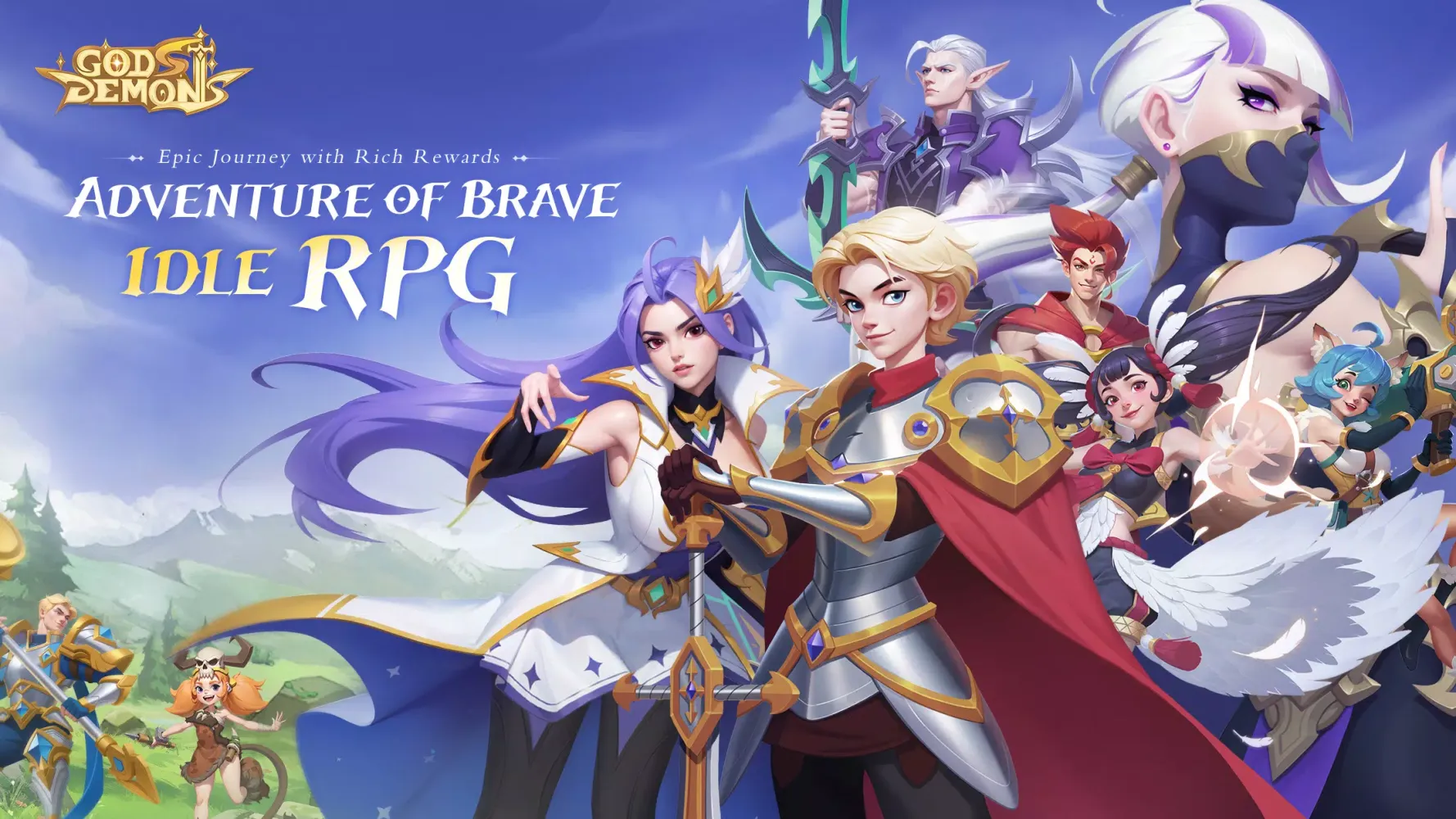Ảnh chụp màn hình của Gods and Demons - Idle RPG