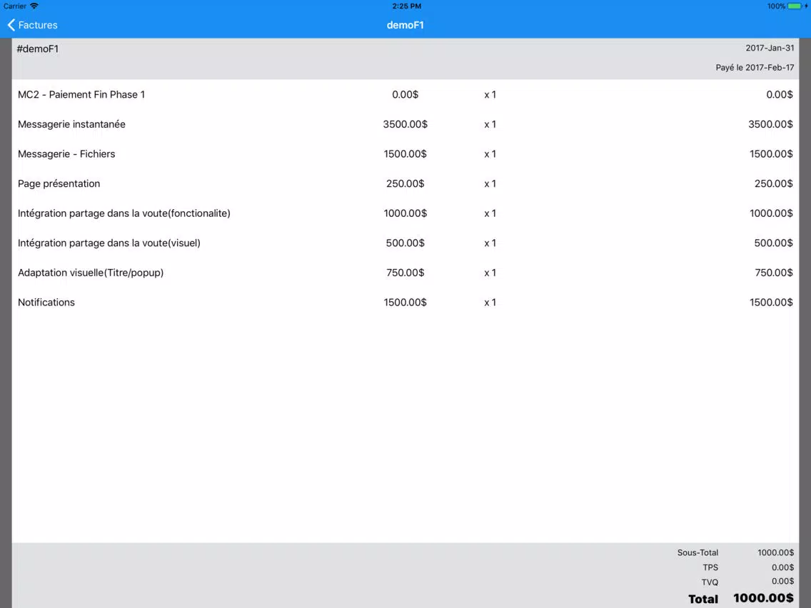 Mon Compte Moyskley Tech iPad  Screenshots