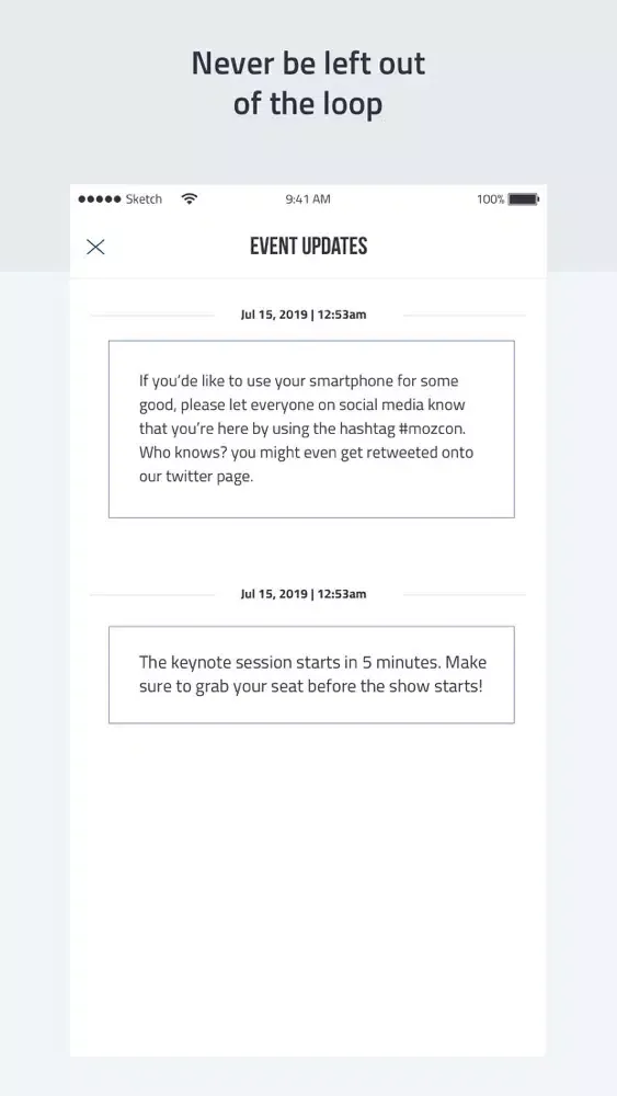 Ảnh chụp màn hình của MozCon 2019
