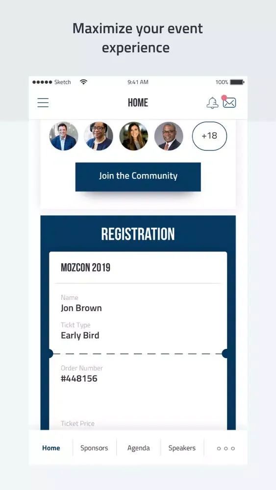Ảnh chụp màn hình của MozCon 2019