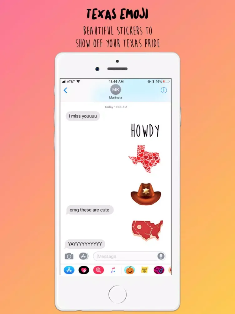 The Texas Emoji iPad  स्क्रीनशॉट