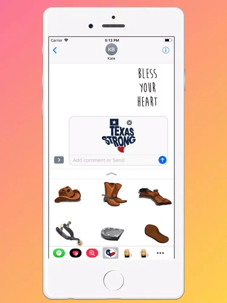 The Texas Emoji iPad  स्क्रीनशॉट