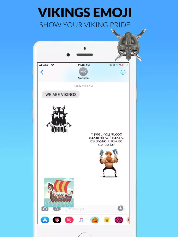 Capturas de pantalla de Vikings Emoji Stickers iPad 