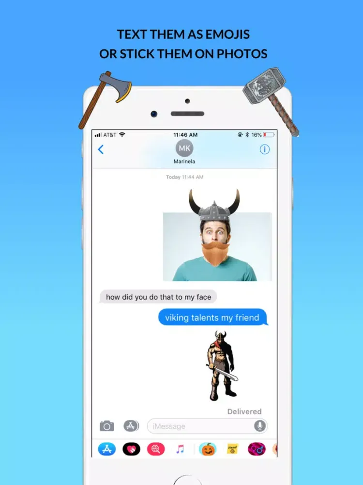 Capturas de pantalla de Vikings Emoji Stickers iPad 