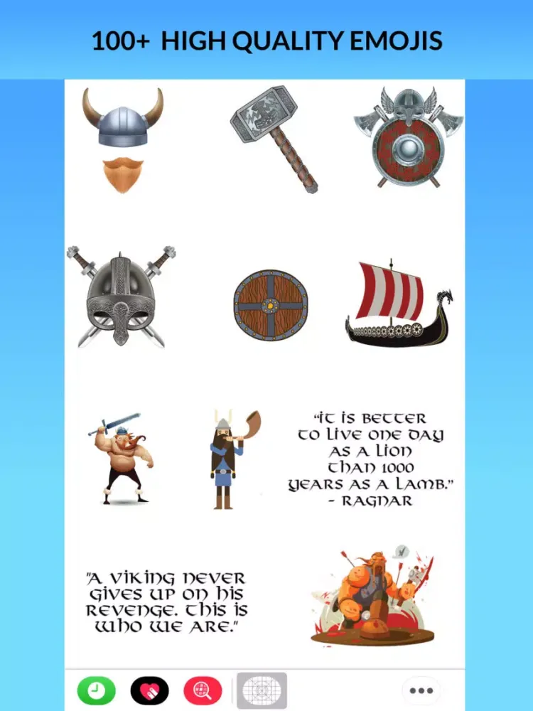 Capturas de pantalla de Vikings Emoji Stickers iPad 