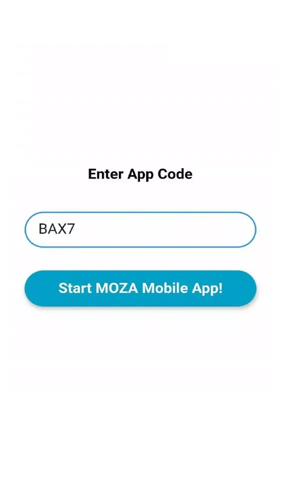 MOZA Mobile App Screenshots