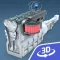 Four-stroke Otto engine 3D