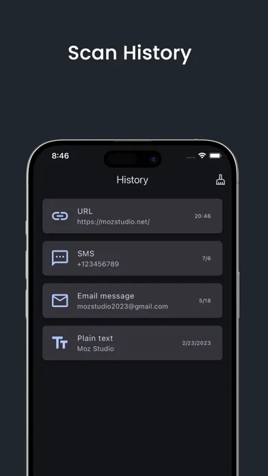 Tangkapan layar QRScan: AI Custom QR Generator