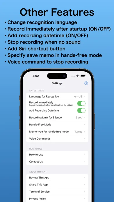 Voice Widget Memo应用截图