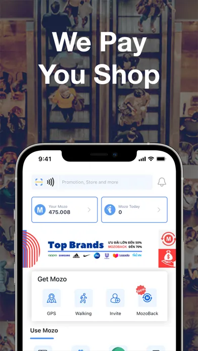 Ảnh chụp màn hình của Mozo - We Pay, You Shop