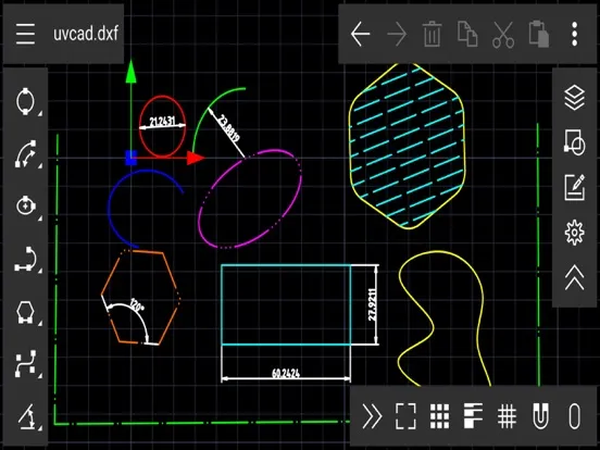 UVCAD-CAD 2D Drawing Drafting iPad  স্ক্রিনশট