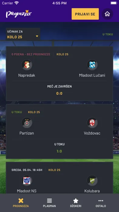 Mozzart Sport Portal Screenshots