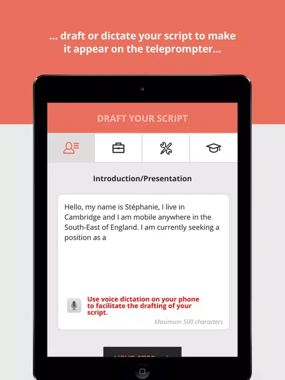Tangkapan layar Fyte4U – Your Video CV iPad 