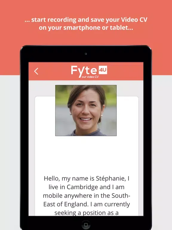 Tangkapan layar Fyte4U – Your Video CV iPad 